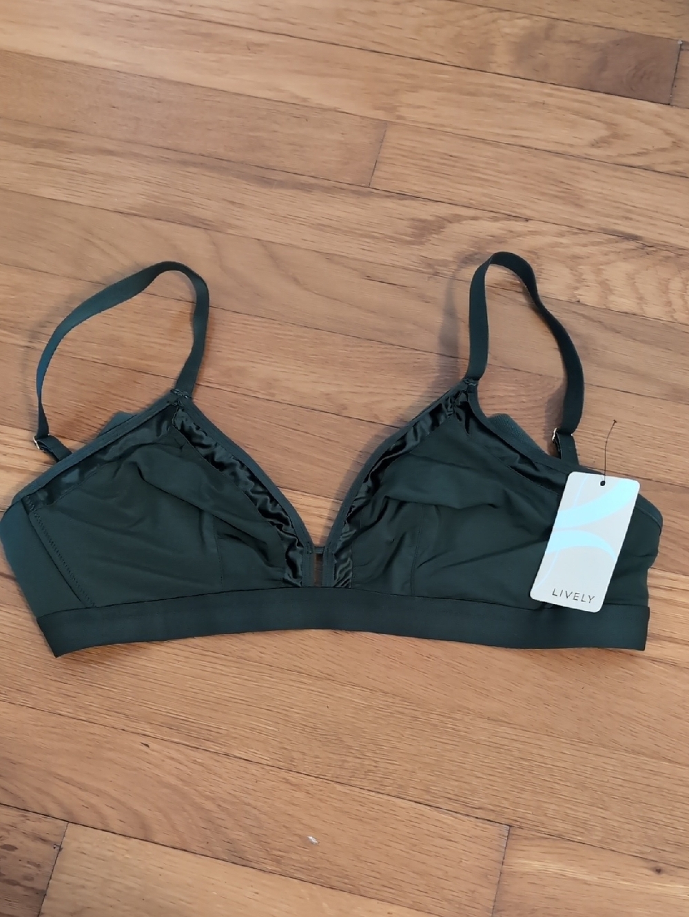 Lively Olive Wireless Triangle Bralette
